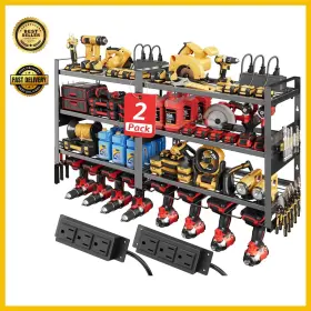 PTO-B-2 NUTIKAS Power Tool Organizer Charging Station Wall