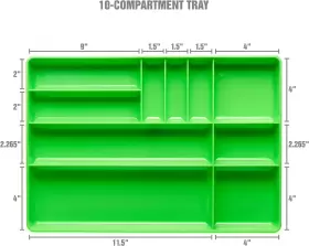 22213 OEMTOOLS Drawer Organizer Nuts Bolts Tray Garage Tool #2
