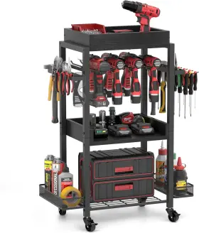 445006669616 OLAKEE Dewalt Power Tool Organizer Garage Too