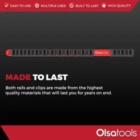 628055856368 OLSA TOOLS Wall Mount Screwdriver Organizer #3