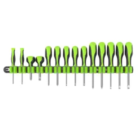 628055856375 OLSA TOOLS Wall Mount Screwdriver Organizer Neon