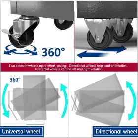 713091042070 ON SHINE High Rolling Tool Chest Wheels Drawers #3