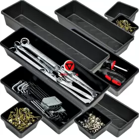 689829326135 ONREVA Tool Box Organizer Tray Set Toolbox Slip