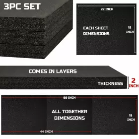 EPEF18X12 ONREVA Kaizen Foam Tool Box Toolbox Shadow #2
