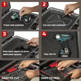 EPEF18X12 ONREVA Kaizen Foam Tool Box Toolbox Shadow #3