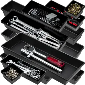 NS12PCBLK ONREVA Tool Box Organizer Tray Divider Set Toolbox