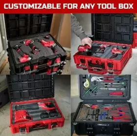 X003XSQ5RJ ONREVA Tool Box Foam Organizer Toolbox Shadow #2