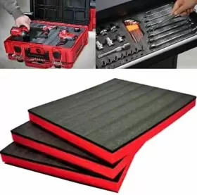 X003XSQ5RJ ONREVA Tool Box Foam Organizer Toolbox Shadow