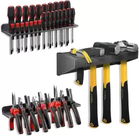 744760003429 OOFOWS Screwdriver Organizer Hammer Rack Pliers