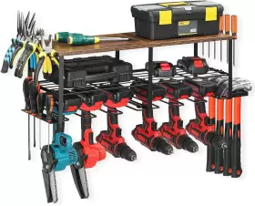PSHK072 OUMILEN Powertool Organizerdrill Holderwall Shelf #2