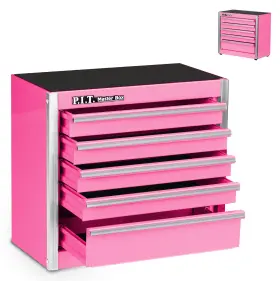 E-STC02-09PI P.I.T Mini Pink Tool Box Micro Roll Steel Wi