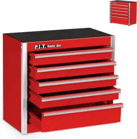 E-STC02-09RE P.I.T Mini Tool Box Micro Roll Steel Stackable