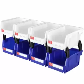 614198091377 PE HUI Storage Organizer Bins Wall Mount Rack