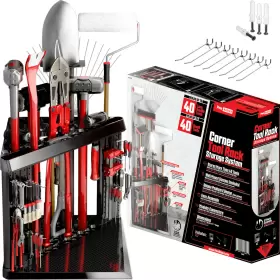 860001408959 PEERBASICS Corner Tool Rack Garage Storage