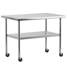 198290520695 PERBYSTE Steel Table Undershelf Caster Whee