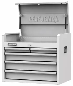 MOM26CH5W PERFORMAX Powder Coated Steel Drawer Top Tool Chest