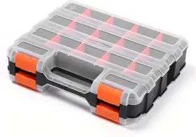 744110849134 PERGAR Organizer Storage Tool Box Grid Design