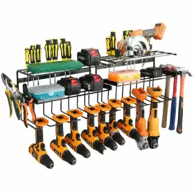 798863159491 PHUNAYA Power Tool Organizer Wall Mount Storage