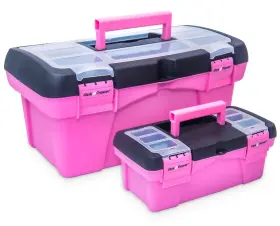 850029514695 PINK POWER Tool Box Women Sewing Art Craft Pla