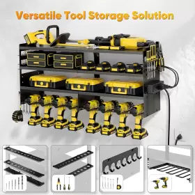 689993525655 POKIPO Power Tool Organizer Wall Mount Charging #2
