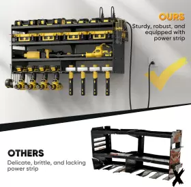 689993525655 POKIPO Power Tool Organizer Wall Mount Charging #3