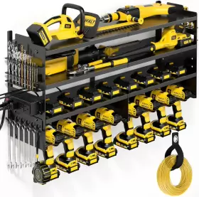 689993525655 POKIPO Power Tool Organizer Wall Mount Charging