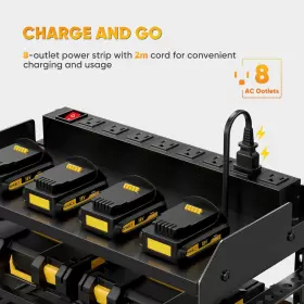 696580589792 POKIPO Power Tool Organizer Charging Station #2