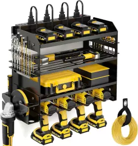 696580589792 POKIPO Power Tool Organizer Charging Station