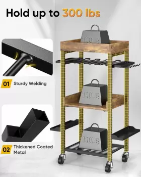 752870895100 POKIPO Power Tool Organizer Wheels Movable #3
