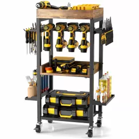 752870895100 POKIPO Power Tool Organizer Wheels Movable