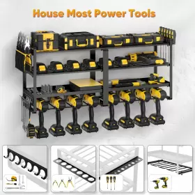 752870915112 POKIPO Power Tool Organizer Wall Mount Drill #3