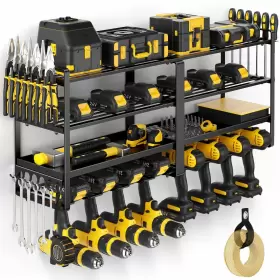 752870915112 POKIPO Power Tool Organizer Wall Mount Drill