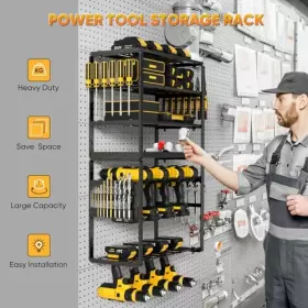 752870929454 POKIPO Power Tool Organizer Drill Holder Wall #2