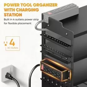 752870979374 POKIPO Power Tool Organizer Wall Mount Charging #3