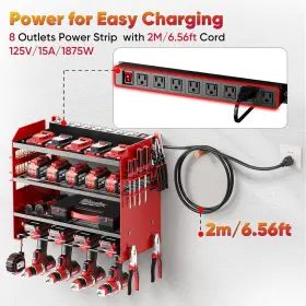 PKP2304 POKIPO Power Tool Organizer Wall Mount Charging #2