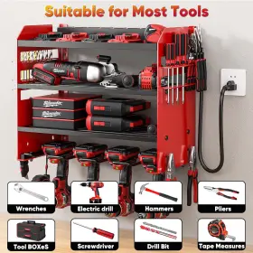 PKP2304 POKIPO Power Tool Organizer Wall Mount Charging #3