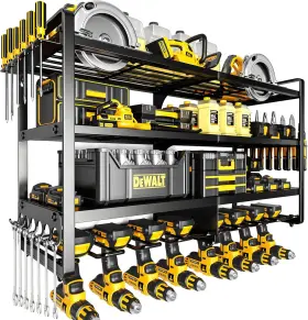 PKP231128 POKIPO Power Tool Organizer Wall Mount Layers Loads