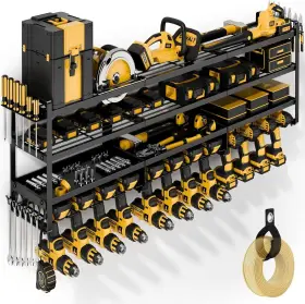 PKP240318 POKIPO Power Tool Organizer Wall Mount Tier Drill