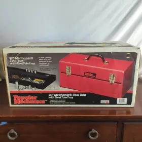 085529950913 POPULAR MECHANICS Steel Tool Box Storage Tray