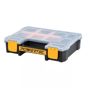 445041593549 POWERTEC Organizer Tool Box Compartments Storage