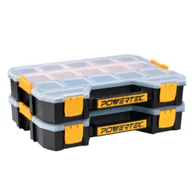 72118-P2 POWERTEC Stackable Tool Box Organizer Dividers Inter