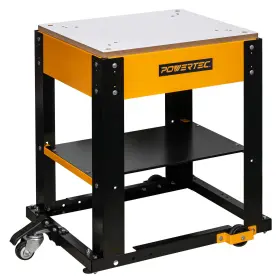 843441132318 POWERTEC Tool Stand Wheels Melamine Mdf Table Fo
