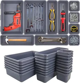 TOOL89656 QPEY Tool Box Organizers Tray Dividers Chest Drawer