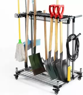 691044847678 QTJH Mobile Garden Tool Organizer Garage Storage