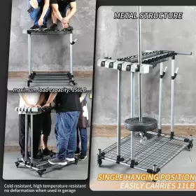 761770784735 QTJH Mobile Garden Tool Organizer Garage Storage #3