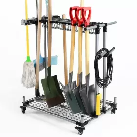 761770784735 QTJH Mobile Garden Tool Organizer Garage Storage