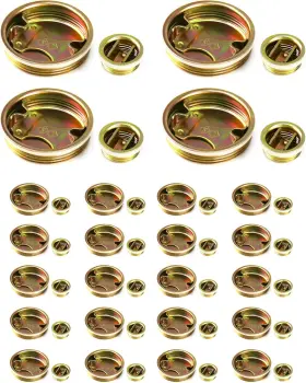 WD30811 QWORK Steel Drum Plug Set Pack