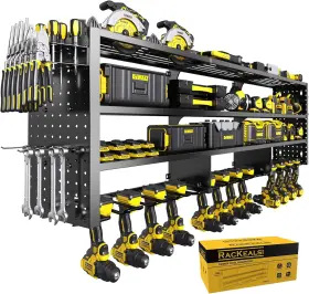 603542250546 RACKEALSI Power Tool Organizer Wall Mount Stora