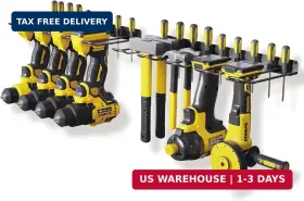 RKE0410 RACKEALSI Pack Drill Holder Power Tool Organizer Wall