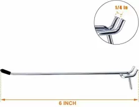 601549795978 RAWALL Pegboard Hooks Galvanized Suitbal #3